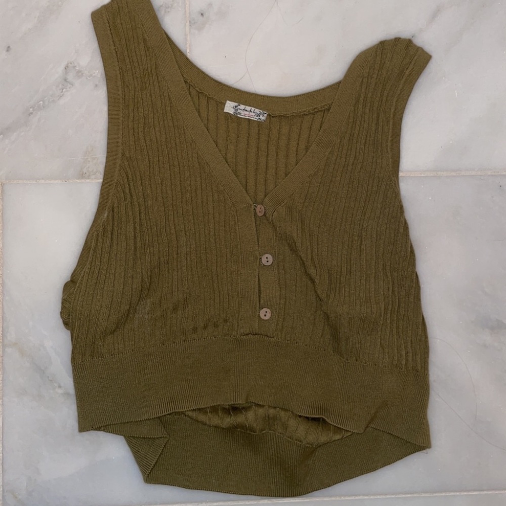 Free people sweater vest top